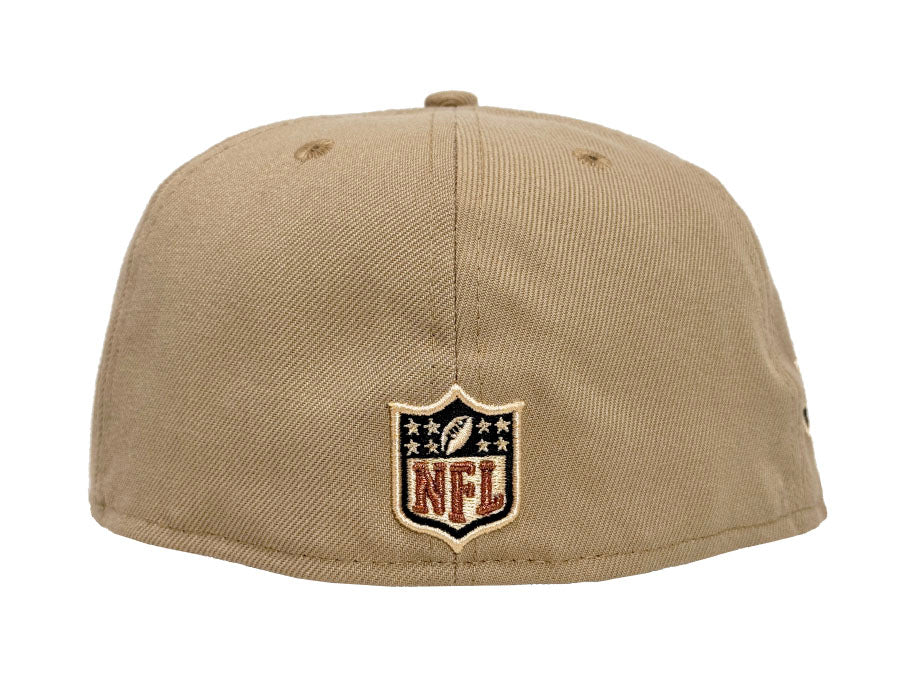 Dallas Cowboys Fitted New Era 59Fifty Beige Black 50th Anniversary Cap Hat Rusty UV