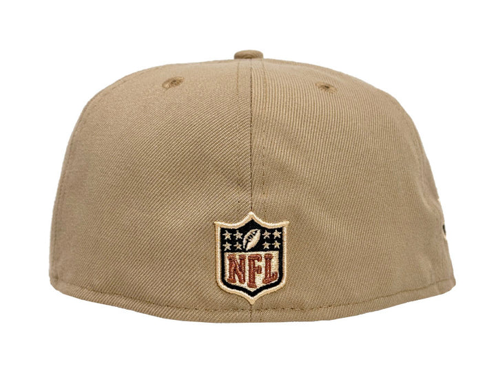 Dallas Cowboys Fitted New Era 59Fifty Beige Black 50th Anniversary Cap Hat Rusty UV