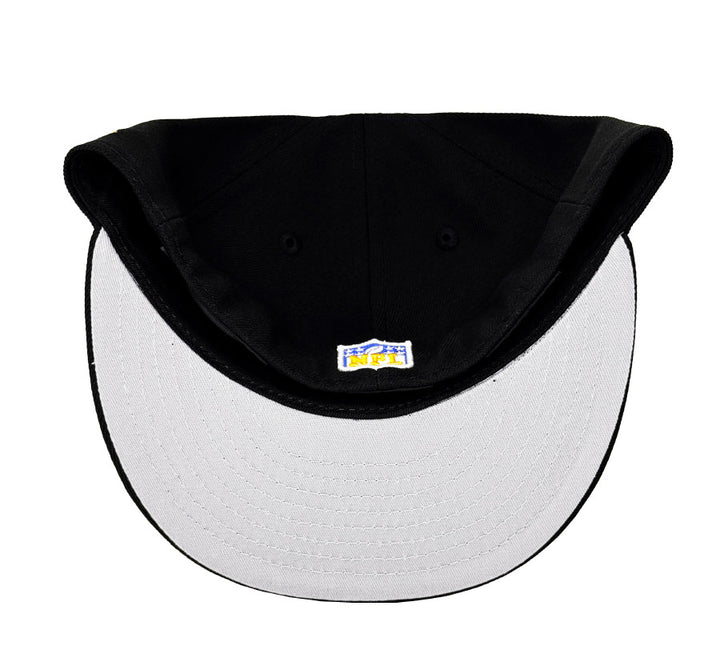 Los Angeles Rams Fitted New Era 59Fifty R Logo Black Hat Cap Grey UV