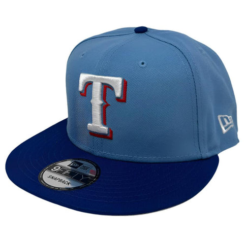 Texas Rangers Snapback 9Fifty Basic 2Tone Sky Blue Cap Hat Grey UV