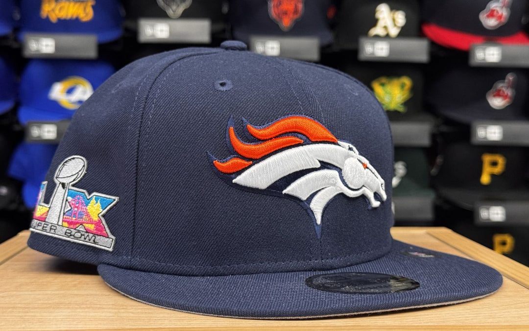 Denver Broncos Snapback New Era 9FIFTY Super Bowl LX Navy Hat Cap