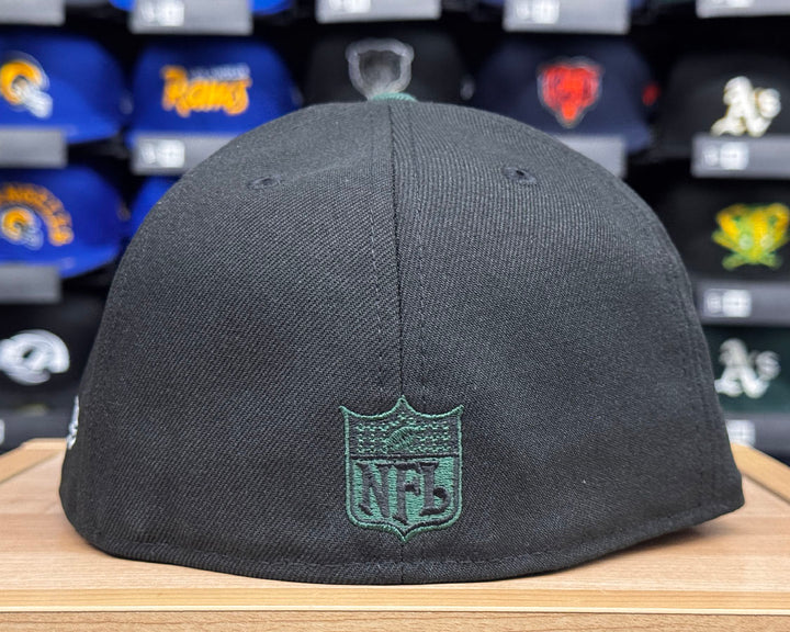 Raiders Fitted New Era 59Fifty 60s Logo Super Bowl XI Black Dark Green Cap Hat Grey UV