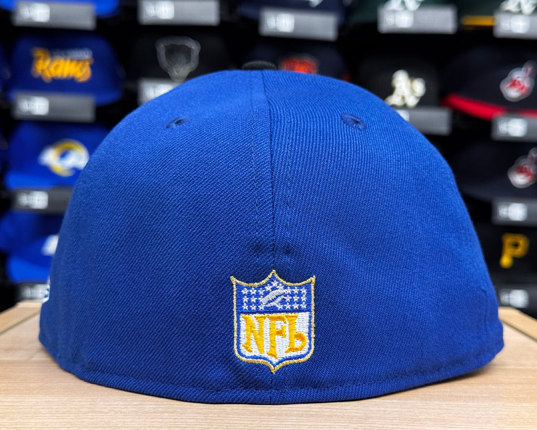Los Angeles Rams Fitted New Era 59Fifty 1983 Pro Bowl Royal Blue Black Cap Hat Green UV