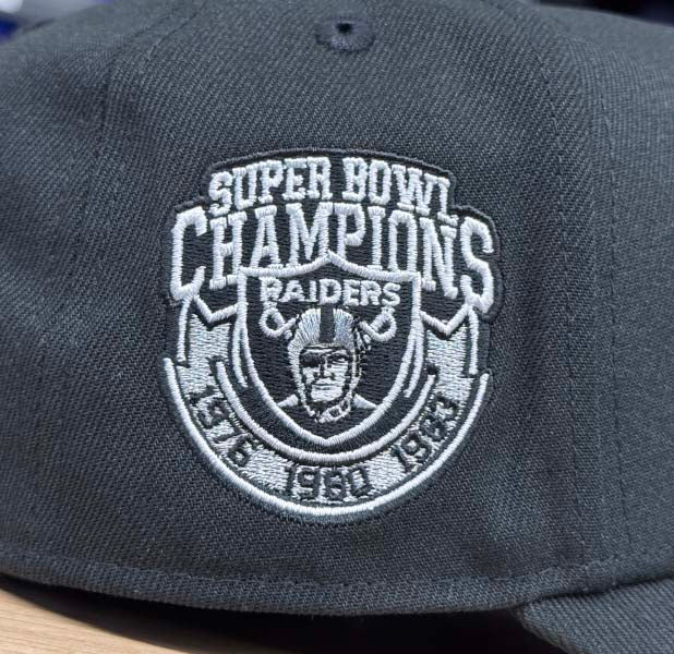 Raiders Snapback 9Forty New Era A-Frame Champions Black Hat Cap