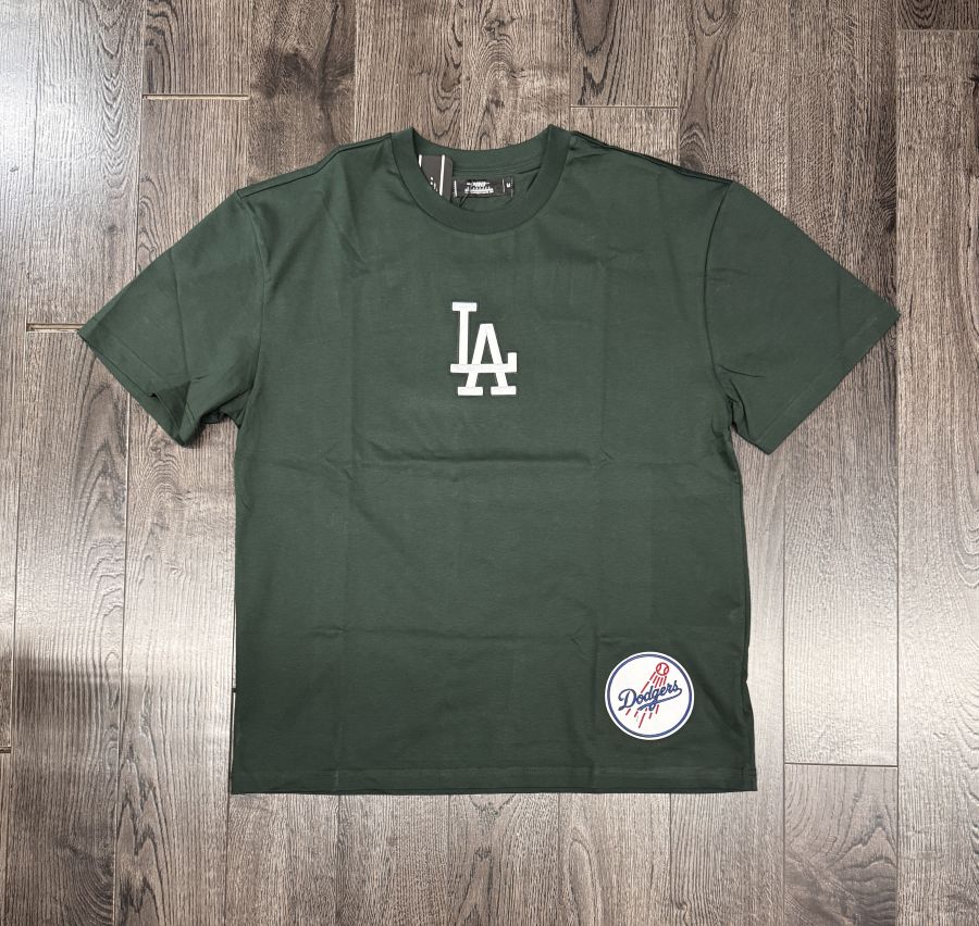 Los Angeles Dodgers Mens T-Shirt Pro Standard Wingspan Forest Green Tee - THE 4TH QUARTER
