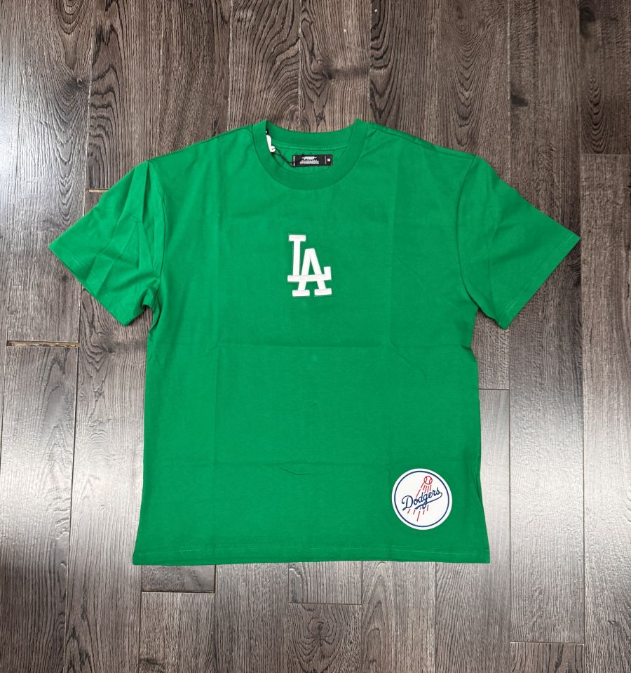 Los Angeles Dodgers Mens T-Shirt Pro Standard Wingspan Kelly Green Tee - THE 4TH QUARTER