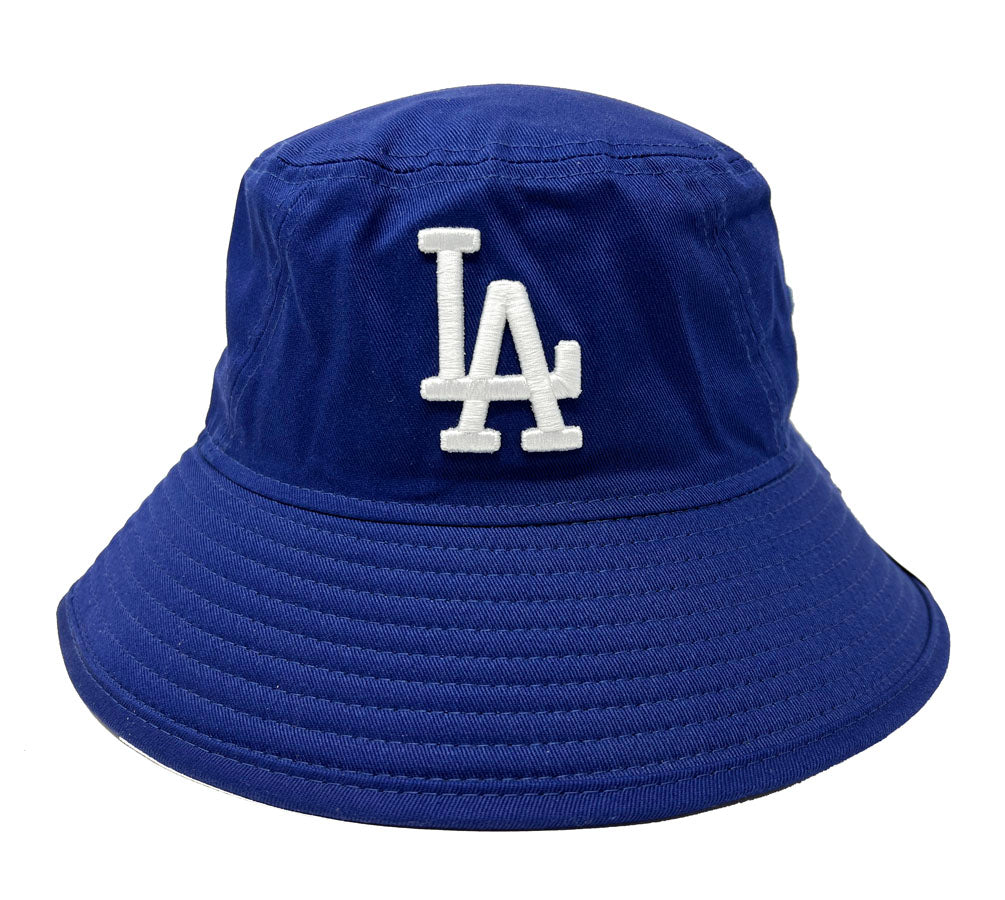 Los Angeles Dodgers New Era Basic Team Bucket Hat Blue - THE 4TH QUARTER