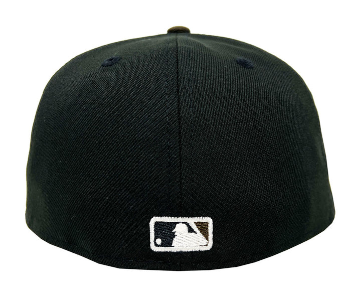 Los Angeles Dodgers Fitted New Era 59Fifty Ivory Logo Black Brown 60th Anniversary Hat Cap - THE 4TH QUARTER