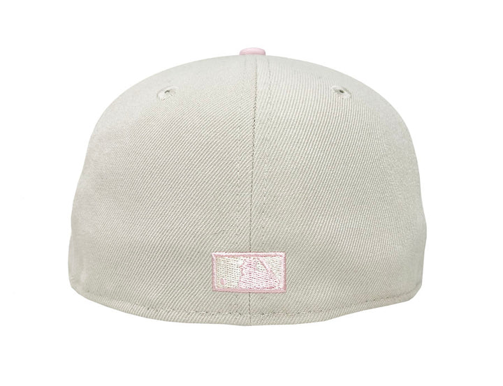 Los Angeles Dodgers Fitted New Era 59Fifty Wordmark Stone Pink Hat Cap - THE 4TH QUARTER