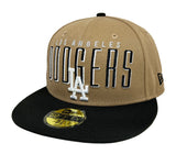 Los Angeles Dodgers New Era Fitted 59Fifty Headline Khaki Black Cap Hat