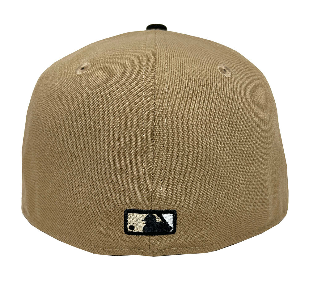 Los Angeles Dodgers New Era Fitted 59Fifty Headline Khaki Black Cap Hat - THE 4TH QUARTER