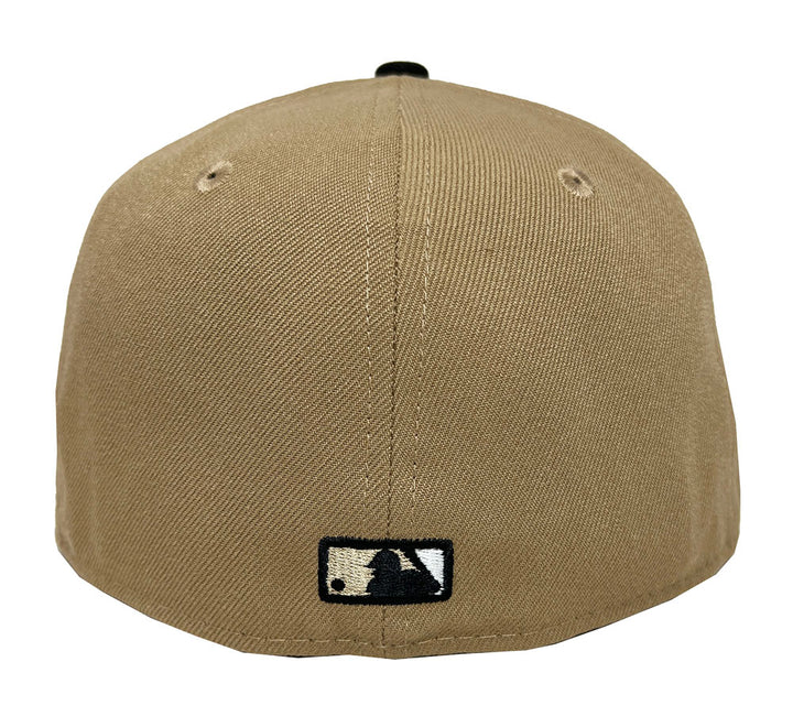 Los Angeles Dodgers New Era Fitted 59Fifty Headline Khaki Black Cap Hat - THE 4TH QUARTER
