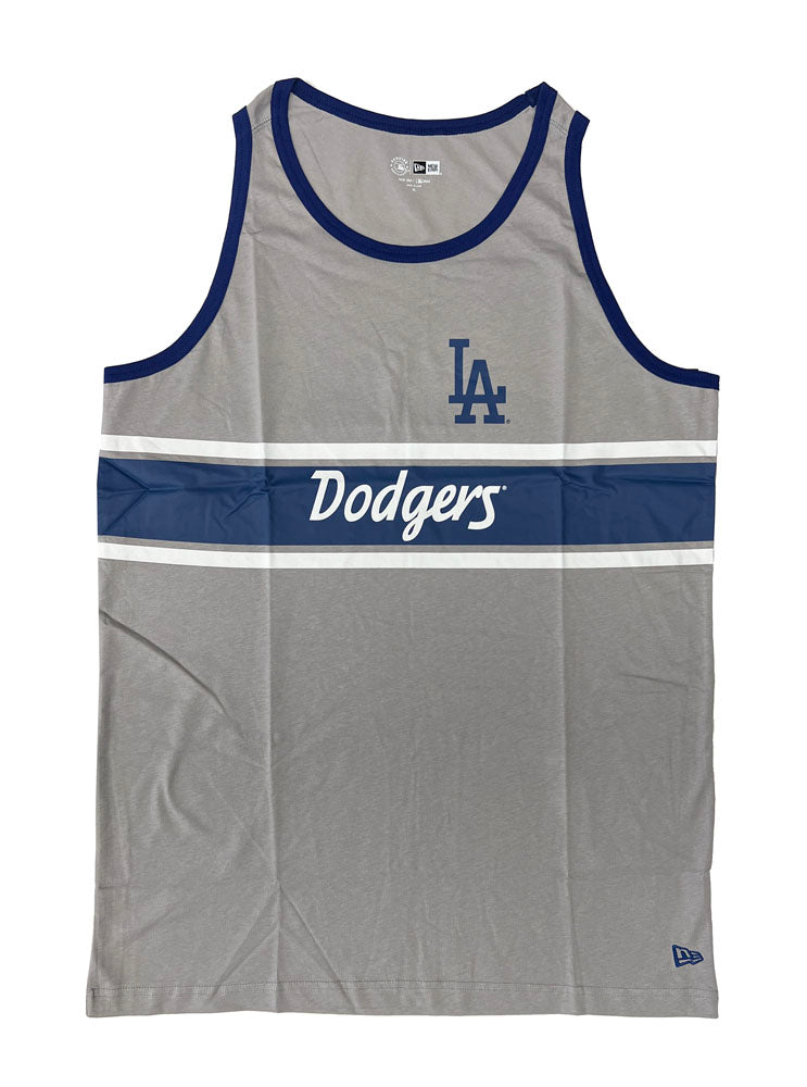 Los Angeles Dodgers Mens Tank New Era Grey | THE 4TH QUARTER