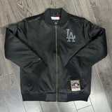 Los Angeles Dodgers Men's Jacket Mitchell & Ness Full-Zip Bomber Black