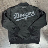 Los Angeles Dodgers Men's Jacket Mitchell & Ness Full-Zip Bomber Black