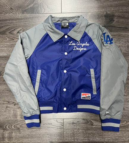 Los Angeles Dodgers Womens Jacket New Era 2 Tone Snap Front Chenille