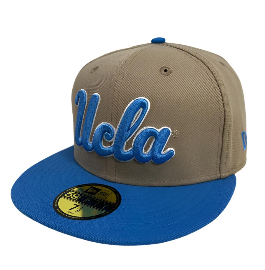 UCLA Bruins Fitted New Era 59Fifty 2 Tone Camel Cap Hat Grey UV - THE 4TH QUARTER