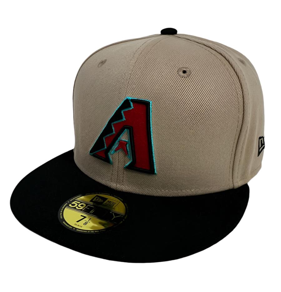 Arizona Diamondbacks Fitted New Era 59Fifty 2 Tone Camel Cap Hat Grey UV - THE 4TH QUARTER