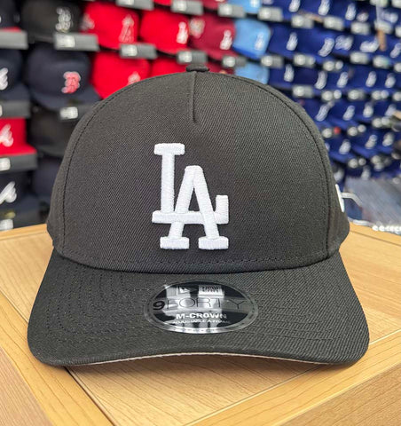 Los Angeles Dodgers Snapback New Era 9Forty M-Crown Flag Cap Hat Black White