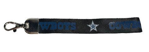 Dallas Cowboys Keychain Wristlet Lanyard Black