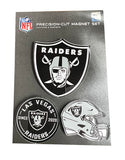 Raiders 3 Piece Precision Cut Acrylic Magnet Set - THE 4TH QUARTER
