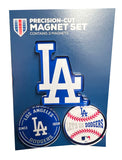 Los Angeles Dodgers 3 Piece Precision Cut Acrylic Magnet Set - THE 4TH QUARTER
