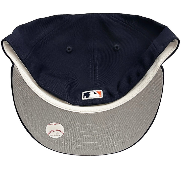 Detroit Tigers Fitted New Era 59Fifty Logo Navy Cap Hat Grey UV - THE 4TH QUARTER