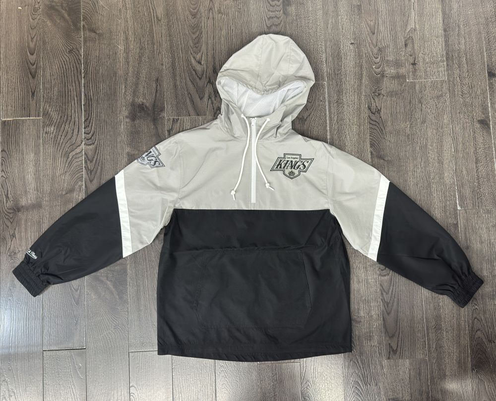 Los Angeles Kings Mitchell &amp; Ness Tie Breaker Lightweight Anorak Quarter-Zip Windbreaker - THE 4TH QUARTER