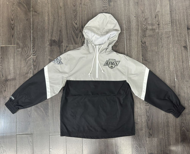 Los Angeles Kings Mitchell &amp; Ness Tie Breaker Lightweight Anorak Quarter-Zip Windbreaker - THE 4TH QUARTER