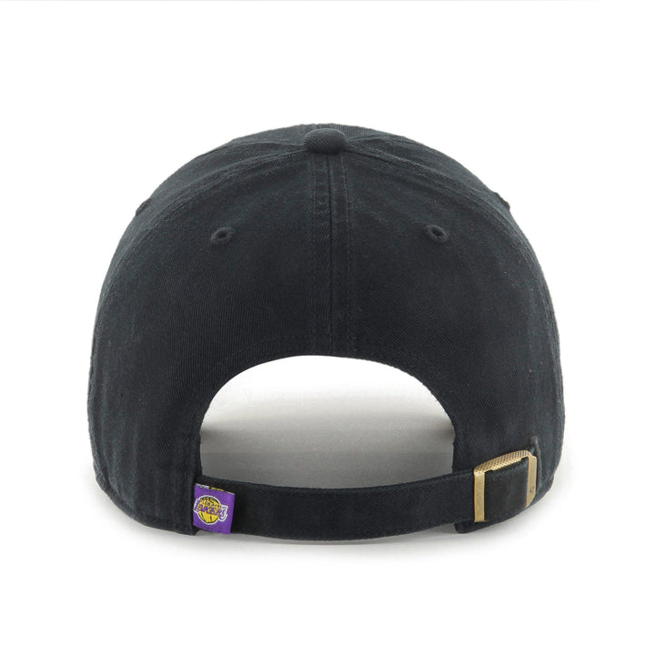 Lakers 47 Brand Youth Clean Up Strapback Adjustable Hat Black - THE 4TH QUARTER