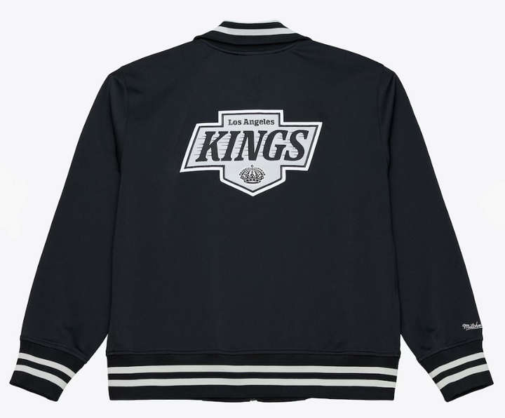 Los Angeles Kings Mens Mitchell &amp; Ness Playoff Win Full-Zip Black Jacket - THE 4TH QUARTER