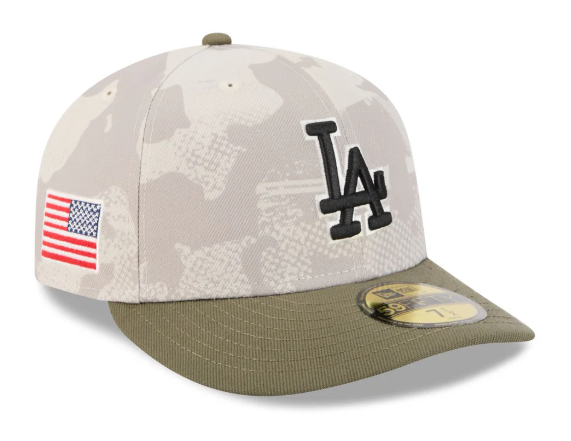 Los Angeles Dodgers Fitted New Era 59Fifty 2025 Armed Forces On-Field Cap Hat - THE 4TH QUARTER