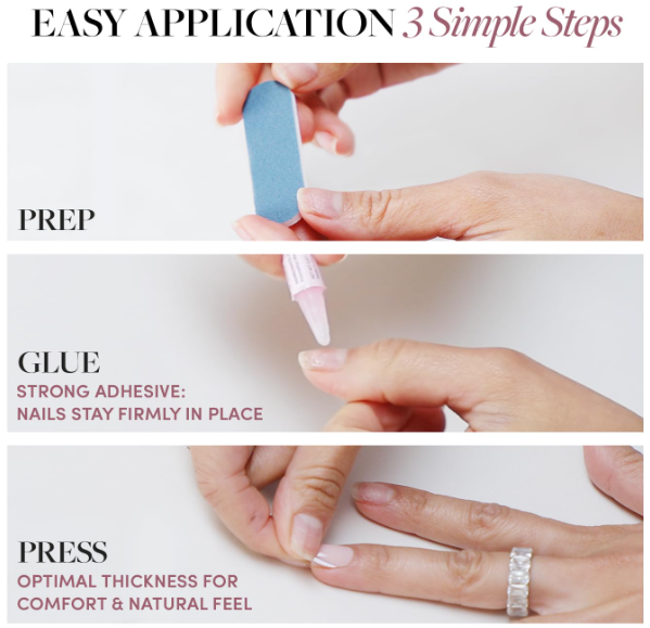 Los Angeles Dodgers Glamnetic Press On Nails 30pc Kit with Glue - THE 4TH QUARTER