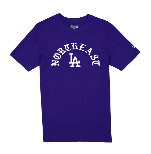 Los Angeles Dodgers Mens T-Shirt New Era Northeast Tee Blue - THE 4TH QUARTER