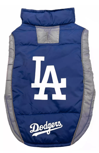 Los Angeles Dodgers Pet Puffer Vest - THE 4TH QUARTER