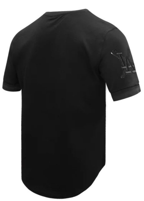 Los Angeles Dodgers Mens T-Shirt Pro Standard Triple Black Logo - THE 4TH QUARTER