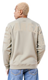 Los Angeles Dodgers Mens Sweatshirt Pro Standard Drop Shoulder Wingspan Crewneck Taupe - THE 4TH QUARTER