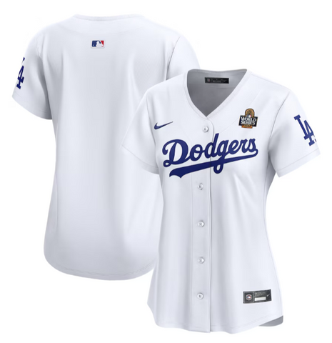 Los Angeles Dodgers Womens Limited 2024 World Series Jersey White