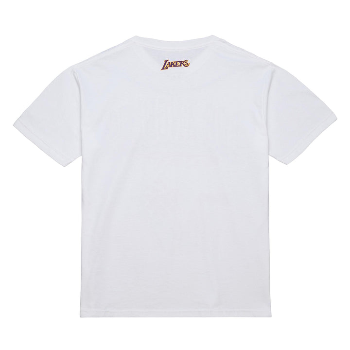 Los Angeles Lakers Mens T-Shirt Mitchell &amp; Ness 1947 Swagger Graphic Tee White - THE 4TH QUARTER