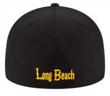 Cal State Long Beach Fitted New Era Basic 59FIFTY Black Hat Cap