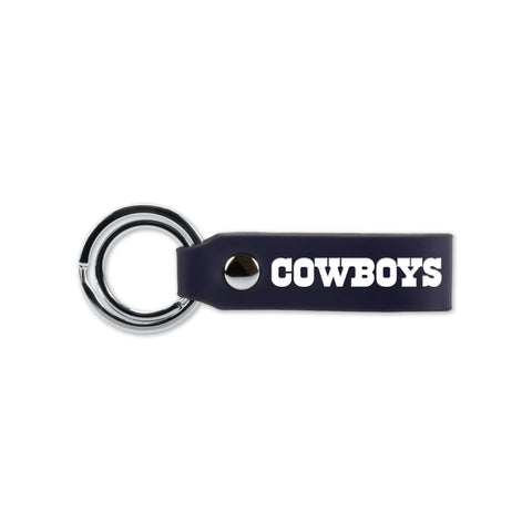 Dallas Cowboys Key Chain Laser Engraved Silicone Strap Key Ring