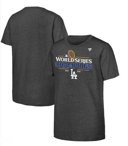 Los Angeles Dodgers Mens T-Shirt 2024 World Series Champions Locker Room Tee