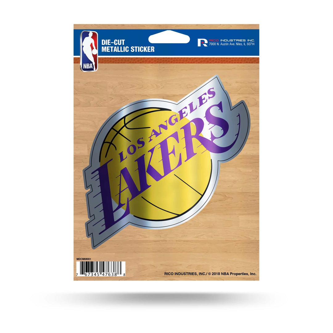 Las Angeles Lakers Rico 5" Metallic Decal Die Cut Sticker - THE 4TH QUARTER