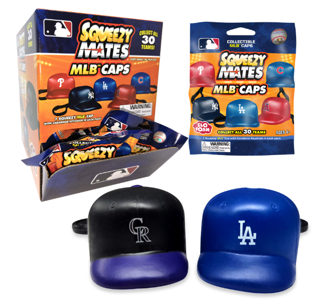 SqueezyMates MLB 2025 Slo Foam MLB Caps Surprise Pack - THE 4TH QUARTER