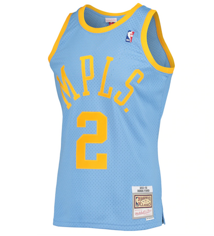 Los Angeles Lakers Mens Jersey Mitchell & Ness #2 Derek Fisher Powder Blue 2001-02 Hardwood Classics Swingman Jersey