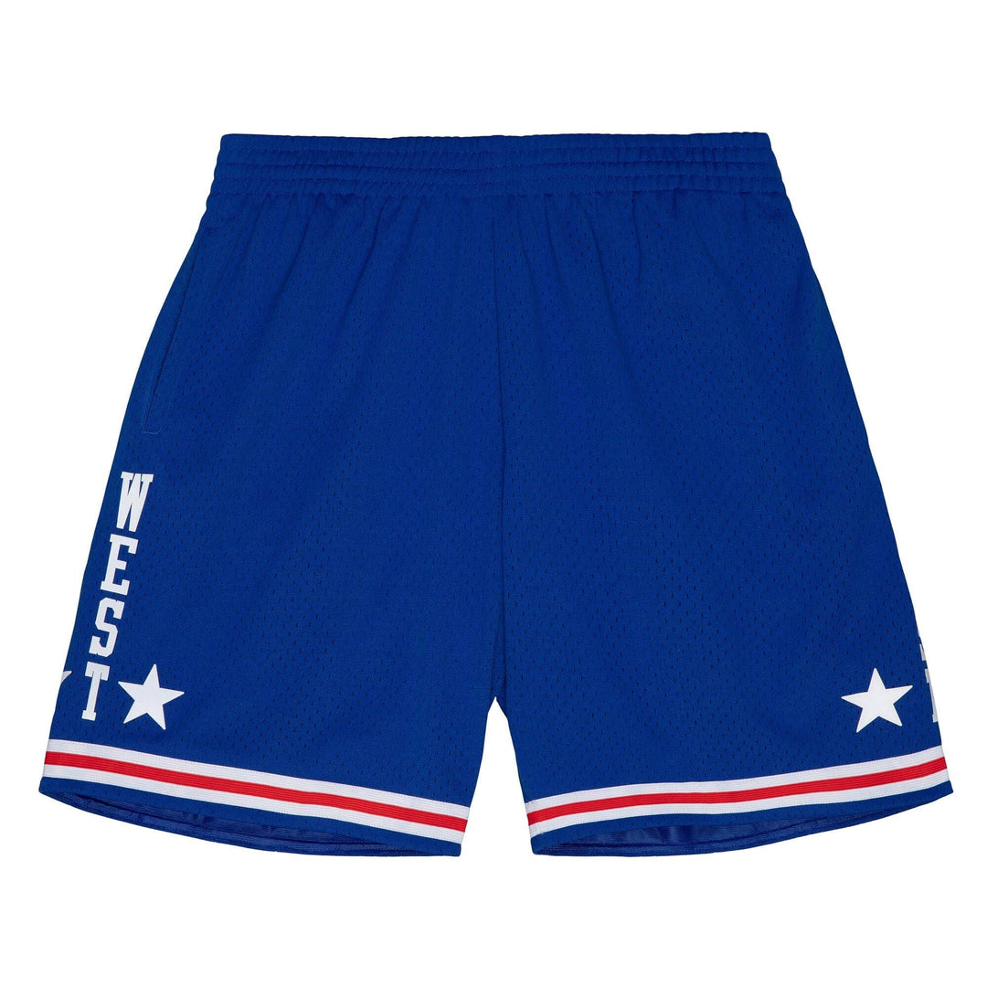 NBA Mens Mitchell & Ness Swingman 1985-86 All-Star West Shorts Royal Blue - THE 4TH QUARTER
