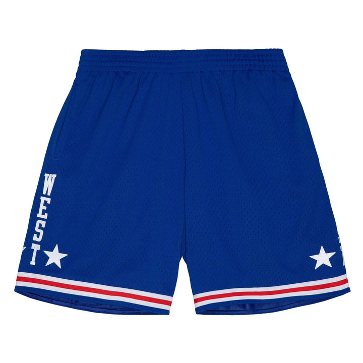 NBA Mens Mitchell &amp; Ness Swingman 1985-86 All-Star West Shorts Royal Blue - THE 4TH QUARTER