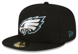 Philadelphia Eagles Fitted New Era 59Fifty Super Bowl LIX Black Cap Hat
