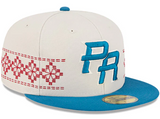 Puerto Rico Fitted New Era 59FIFTY 2026 World Baseball Classics Arte Stone Teal Hat Cap - THE 4TH QUARTER