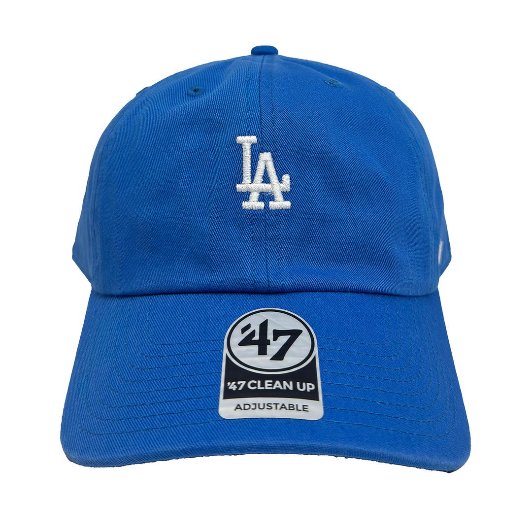 Los Angeles Dodgers Strapback '47 Brand Clean Up Adjustable Hat Blue Raz - THE 4TH QUARTER